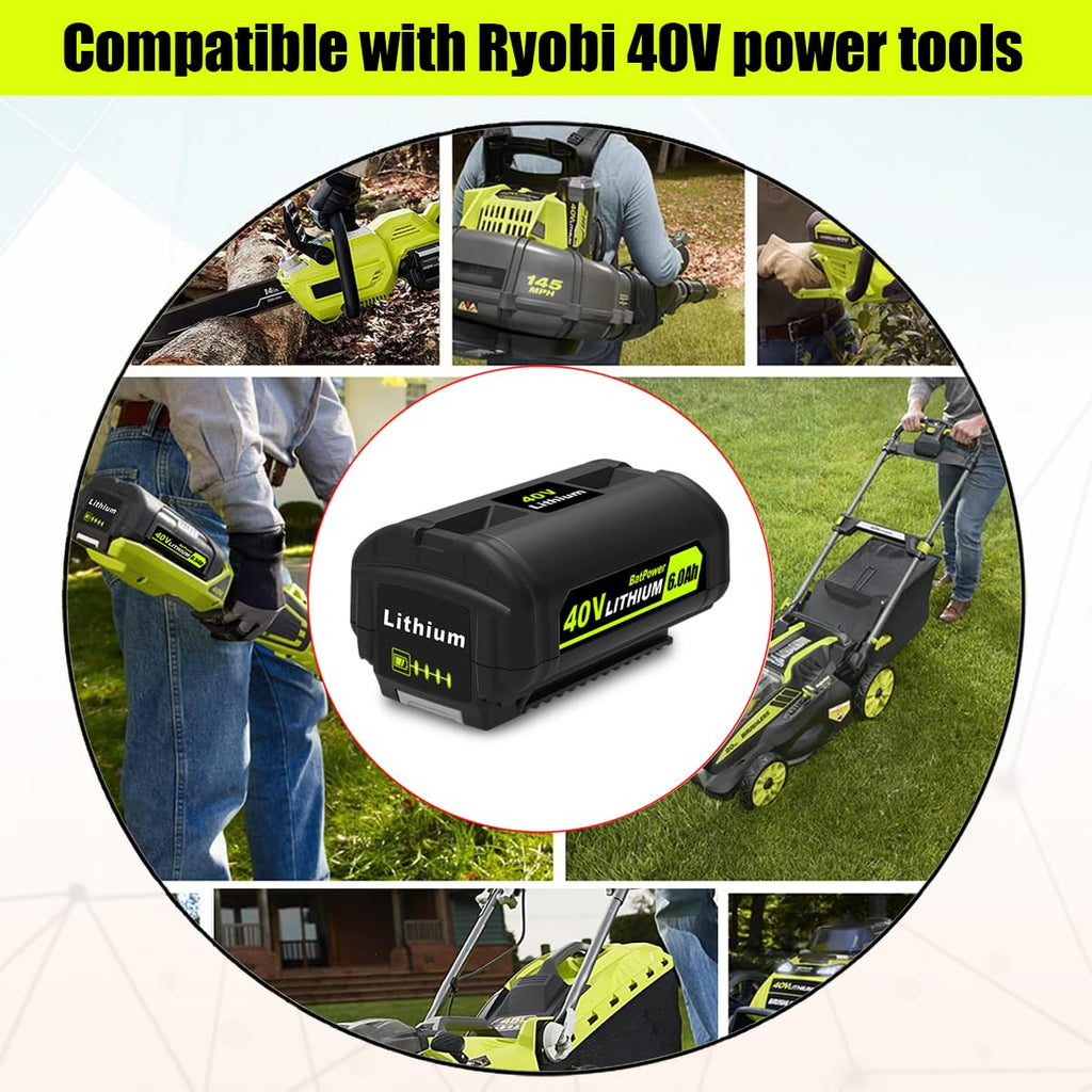 2-Pack 40V Lithium-Ion Battery and Charger Starter Kit G27874