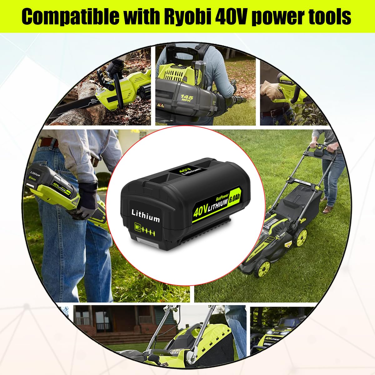 2-Pack 40V Lithium-Ion Battery and Charger Starter Kit G27874
