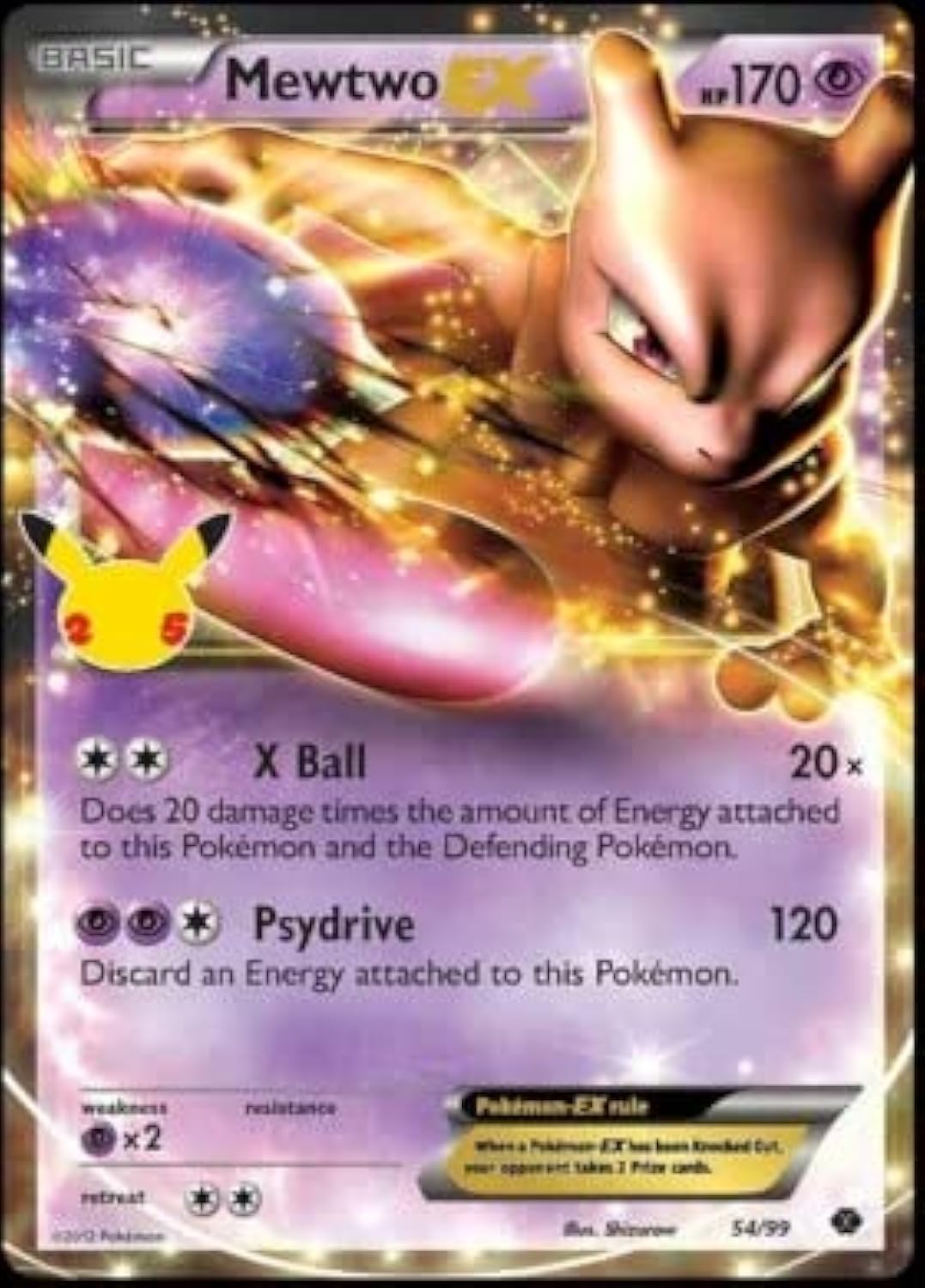 Pokemon Mewtwo EX 54/99 X259180