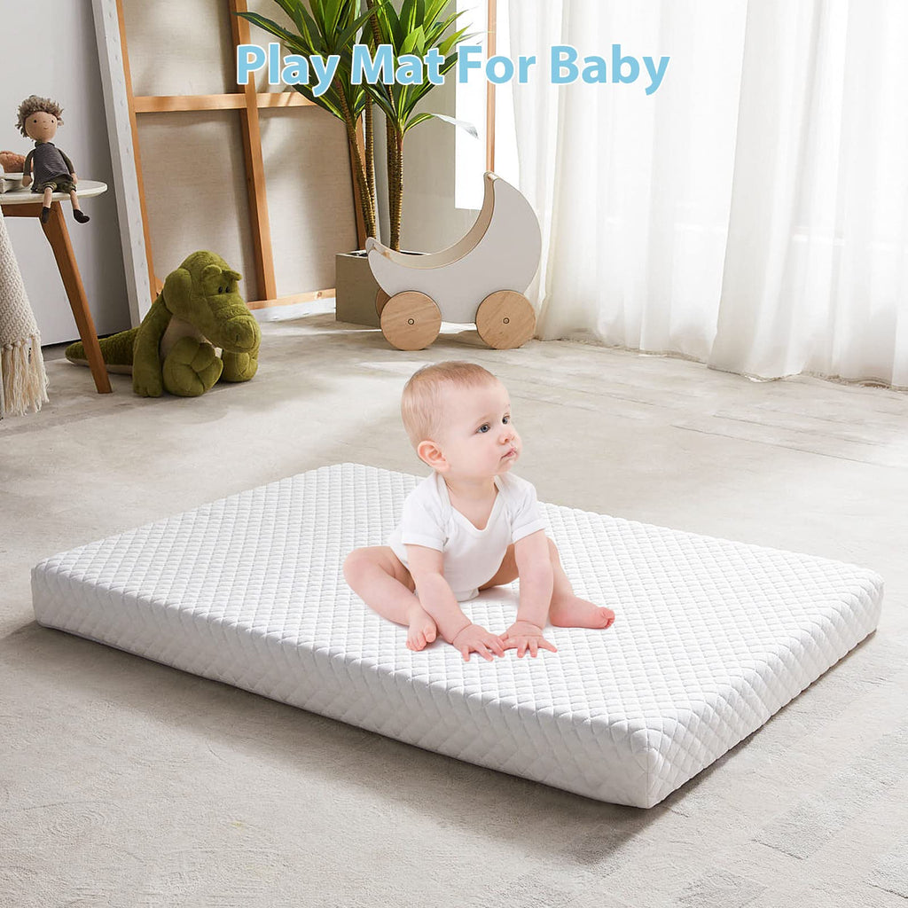 3" Waterproof Memory Foam Pack and Play Mattress White W46172