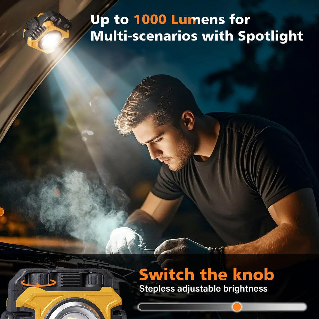 2-Pack 2400LM Magnetic Rechargeable Work Light U17660
