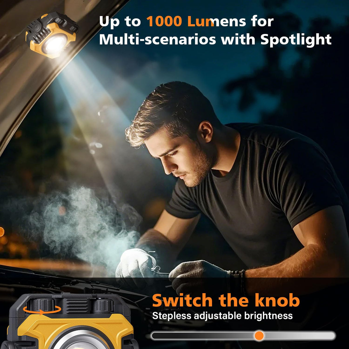 2-Pack 2400LM Magnetic Rechargeable Work Light U17660