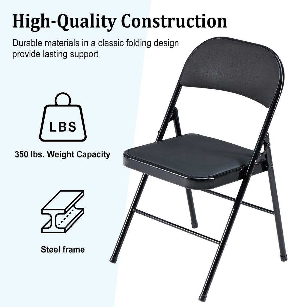 10 Pack Folding Chairs with Cushion R59839