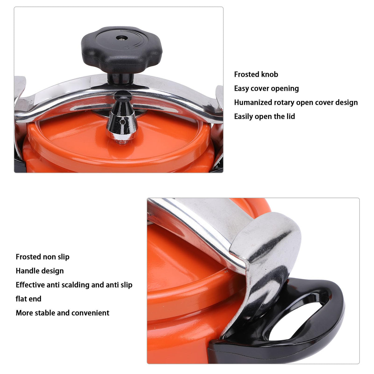 Aluminum Alloy Pressure Cooker with Double Bottom 2L B3343