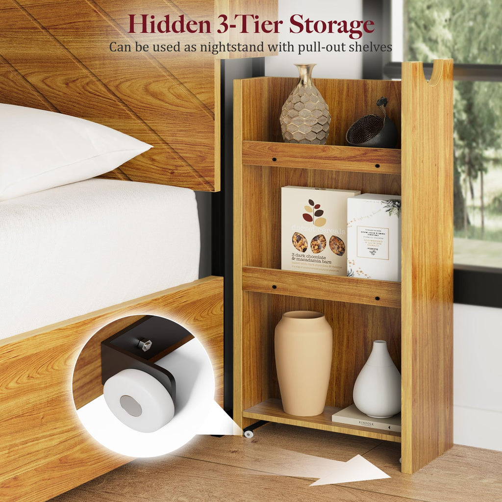 Queen Bed Frame with 4 Drawers L43307