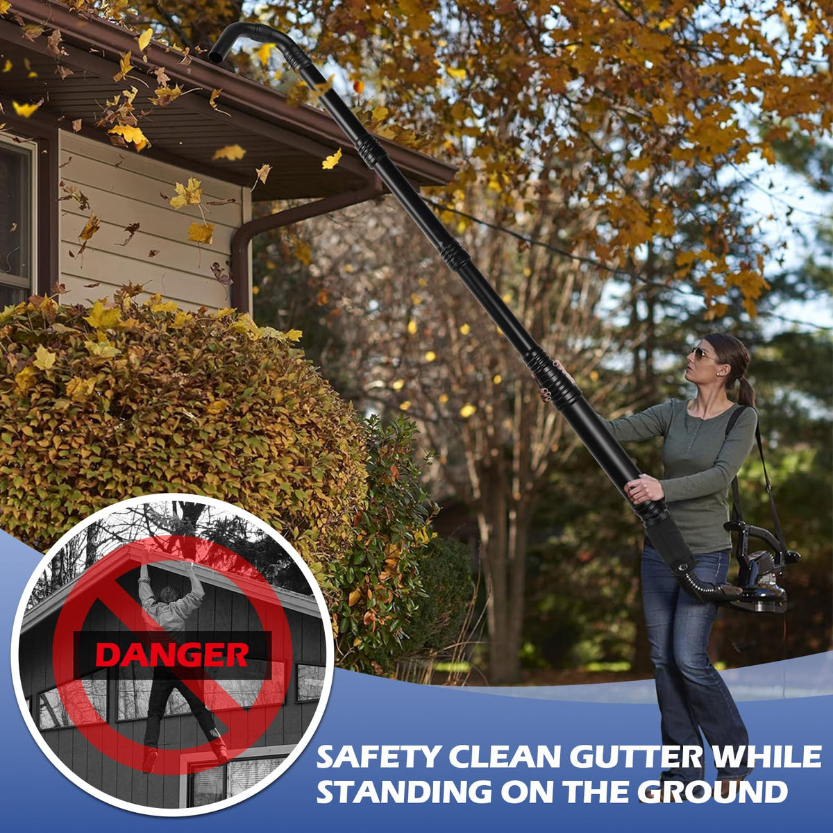 Universal Gutter Cleaning Tools for Leaf Blowers P7745