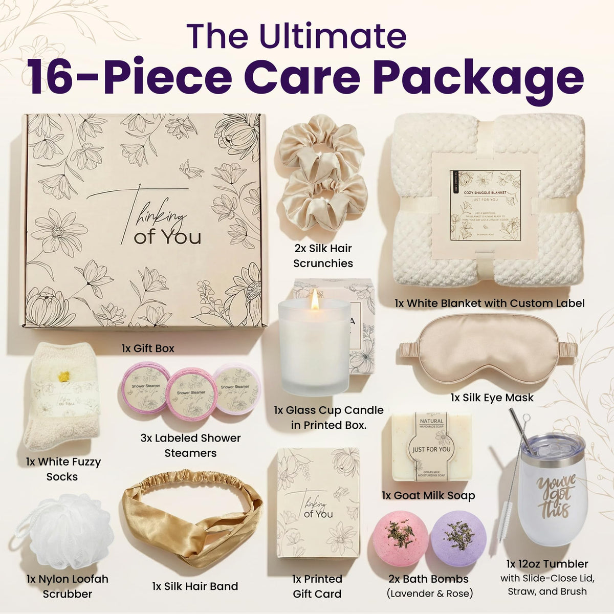 16 Pcs Spa Gift Basket H997702