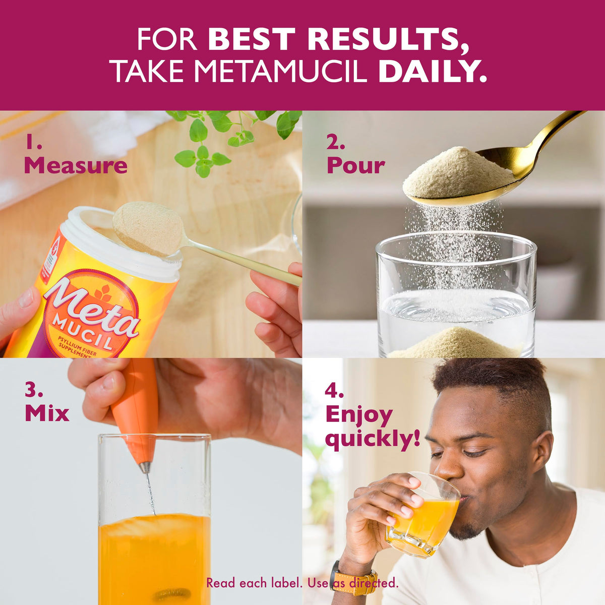 Sugar-Free Orange Flavored Psyllium Husk Fiber Powder I9542