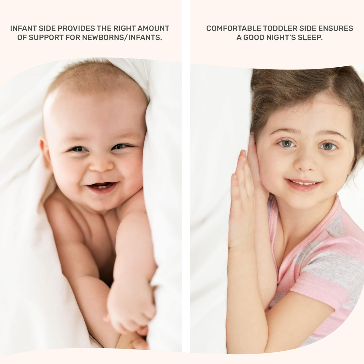 2-in-1 Mini Crib Mattress, Dual-Sided Waterproof C994020