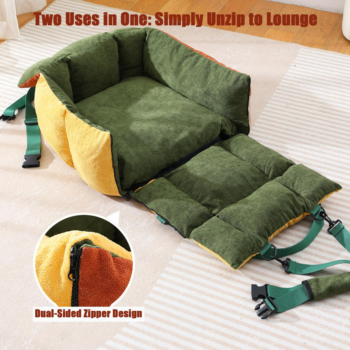 2-in-1 Dog Car Seat for Small Dogs Q408013
