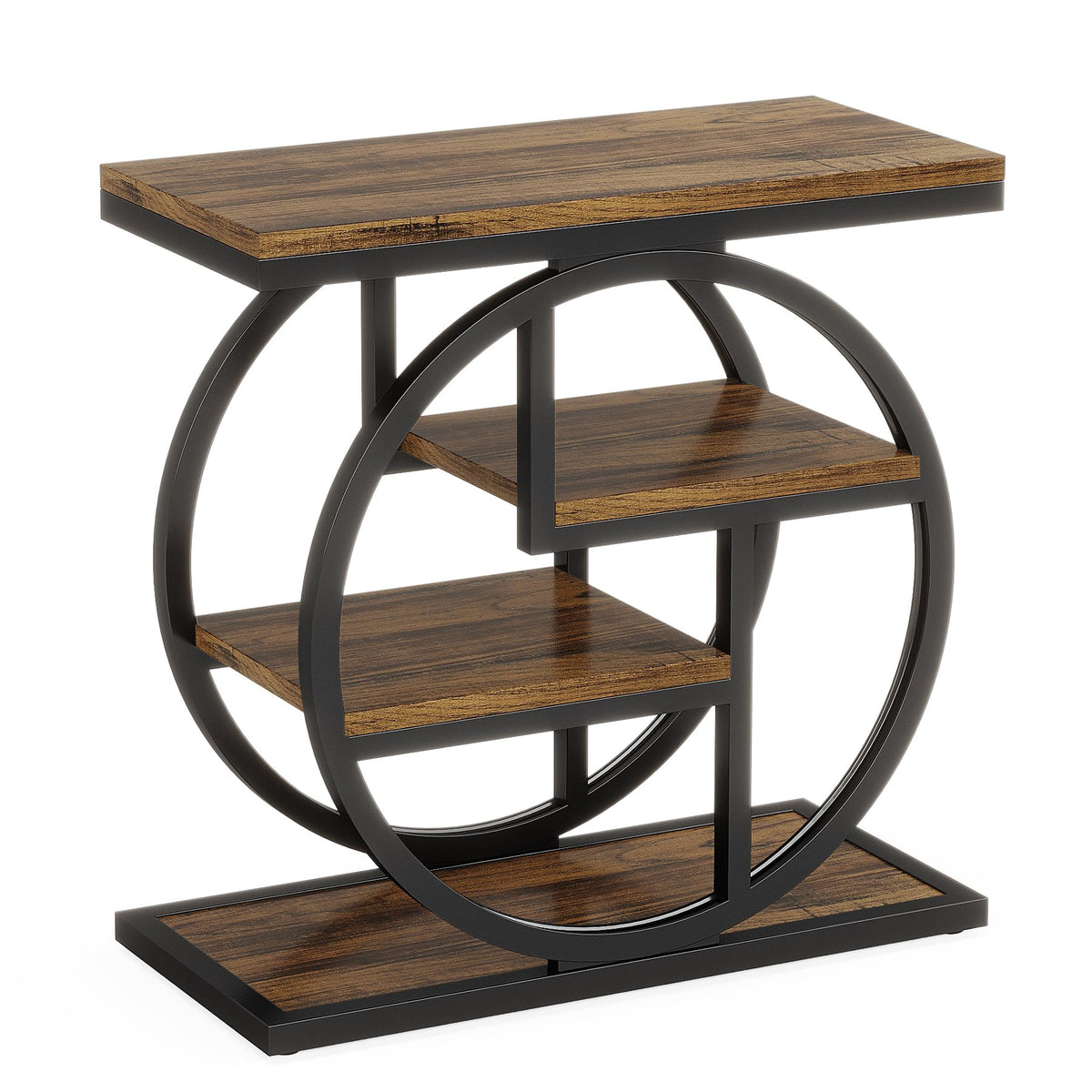 4-Tier Narrow Side Table with Storage Shelves V871963