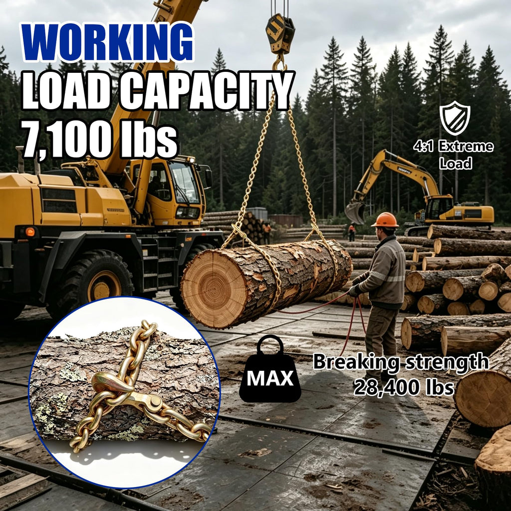 3/8 Chain Trailer Chains with Hooks Grade 80 E26806