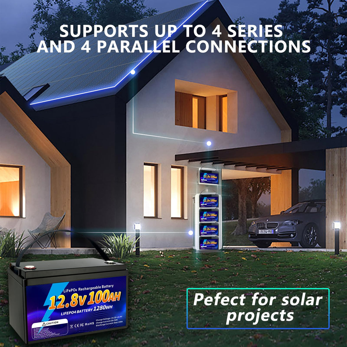 12V 100Ah LiFePO4 Battery O5553
