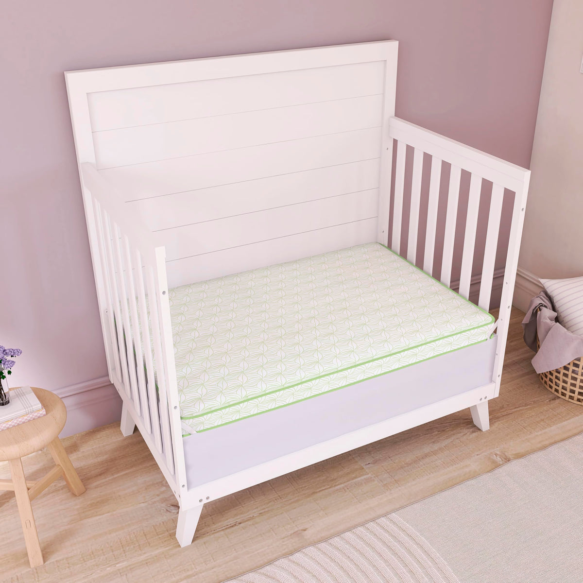 2-in-1 Mini Crib Mattress, Dual-Sided Waterproof C994020