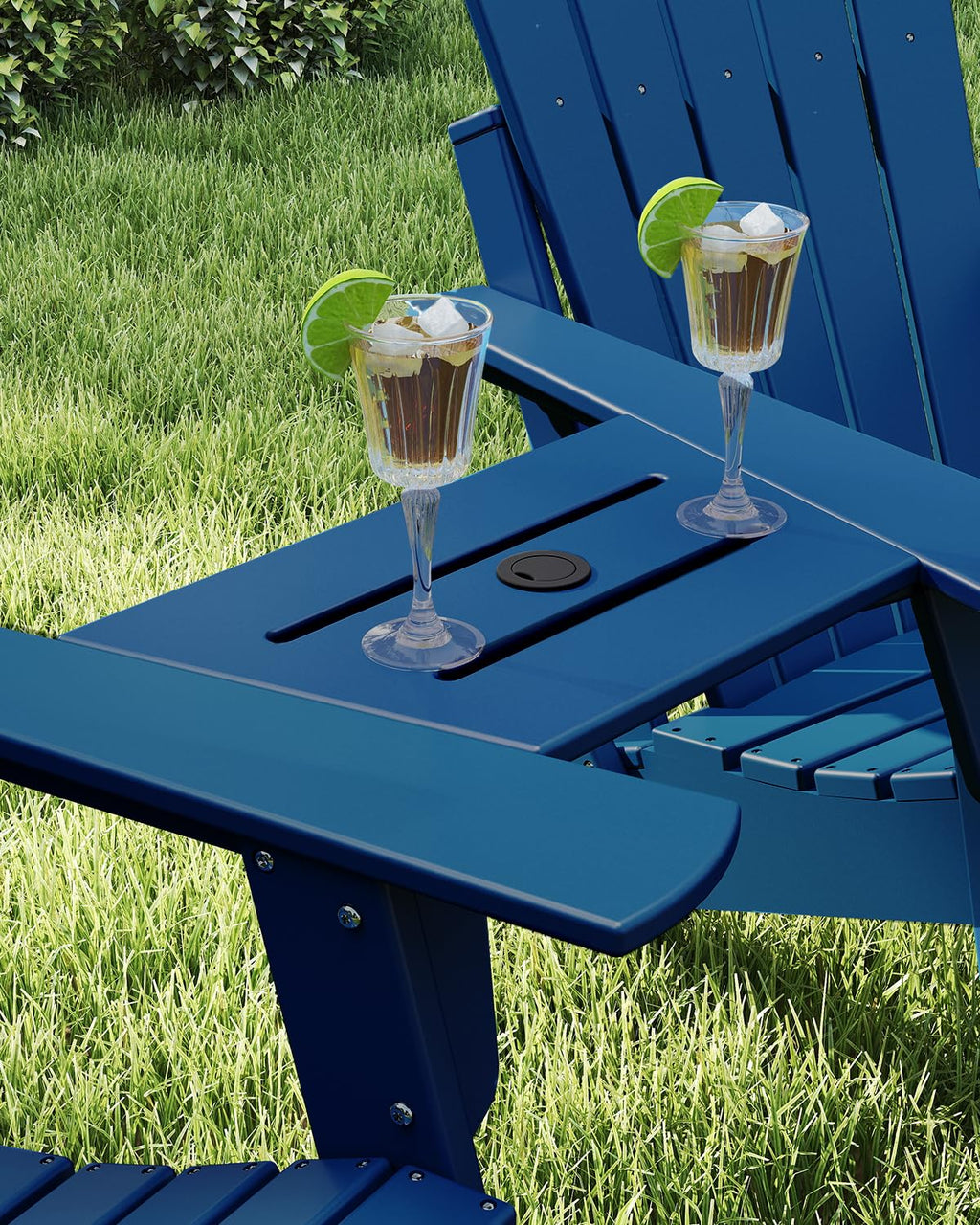 HDPE Plastic Table with Umbrella Hole P410049