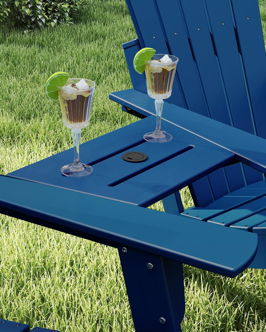HDPE Plastic Table with Umbrella Hole P410049