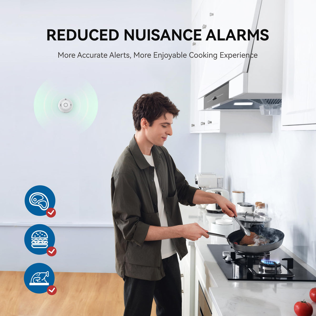 Smoke and Carbon Monoxide Detector 10-Year Battery 4 Pack H590