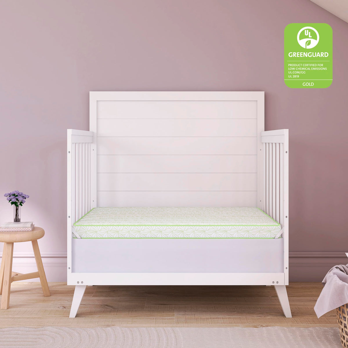 2-in-1 Mini Crib Mattress, Dual-Sided Waterproof C994020