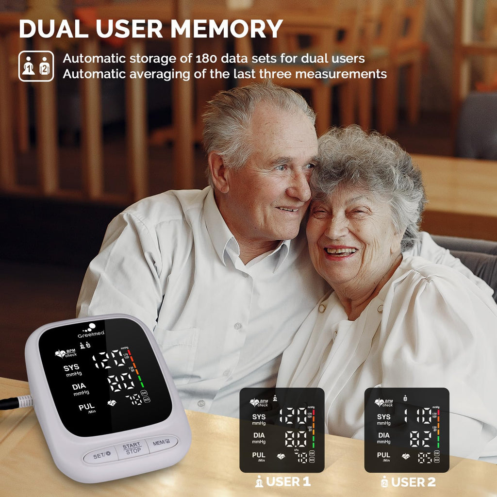 Automatic Upper Arm Blood Pressure Monitor with Adjustable 8.7"-16.5" Cuff W49311