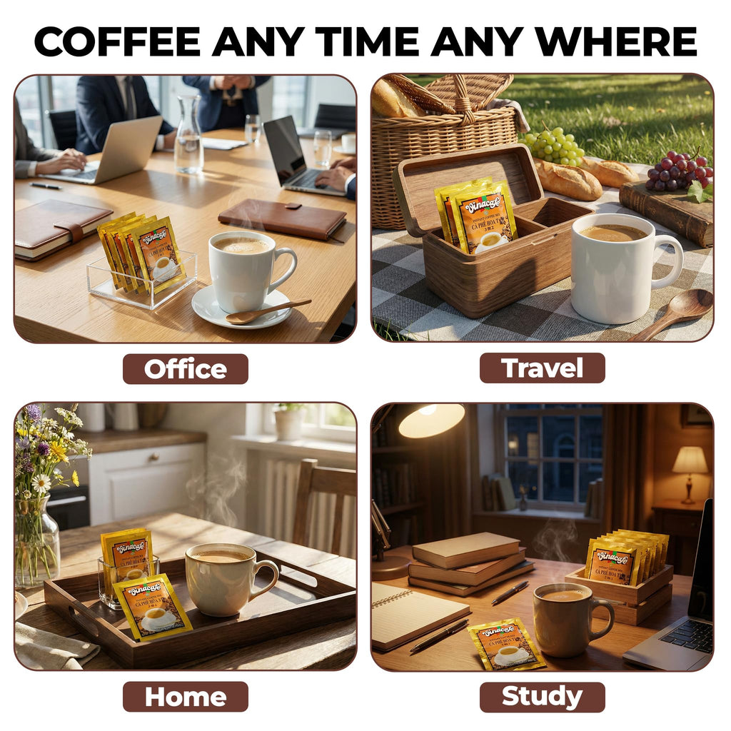 Instant Coffee Packets 3 in 1 Medium Roast 20 Sachets C61418