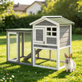 2-Story Wooden Bunny Hutch with Tray G53757