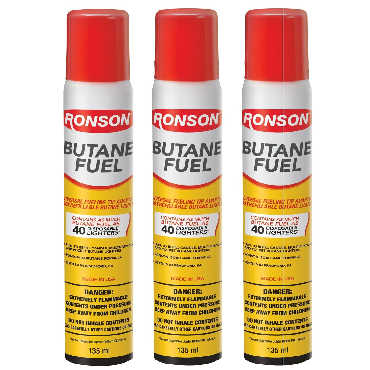 Butane Fuel Lighter Refill 3 Pack H3593