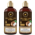 Coconut Milk Shampoo and Conditioner Set Paraben Sulfate Free E354