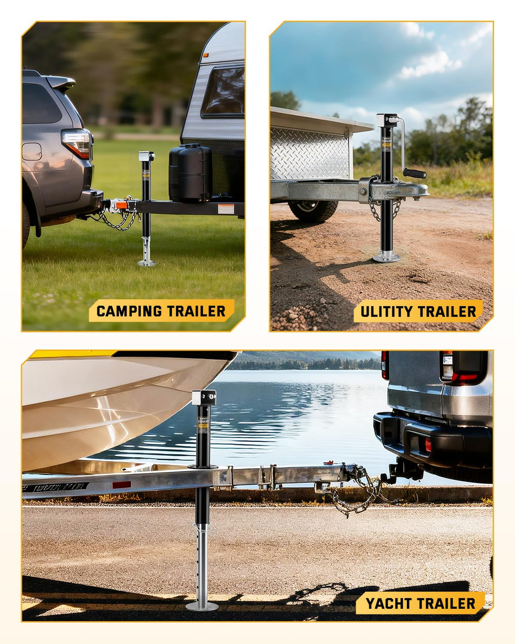 Heavy Duty A-Frame Trailer Jack H3771