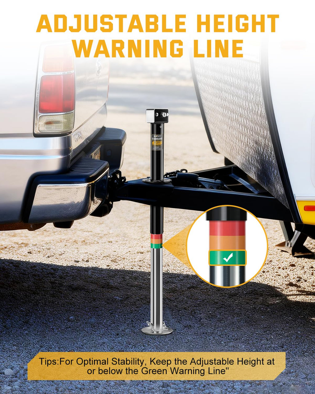Heavy Duty A-Frame Trailer Jack H3771