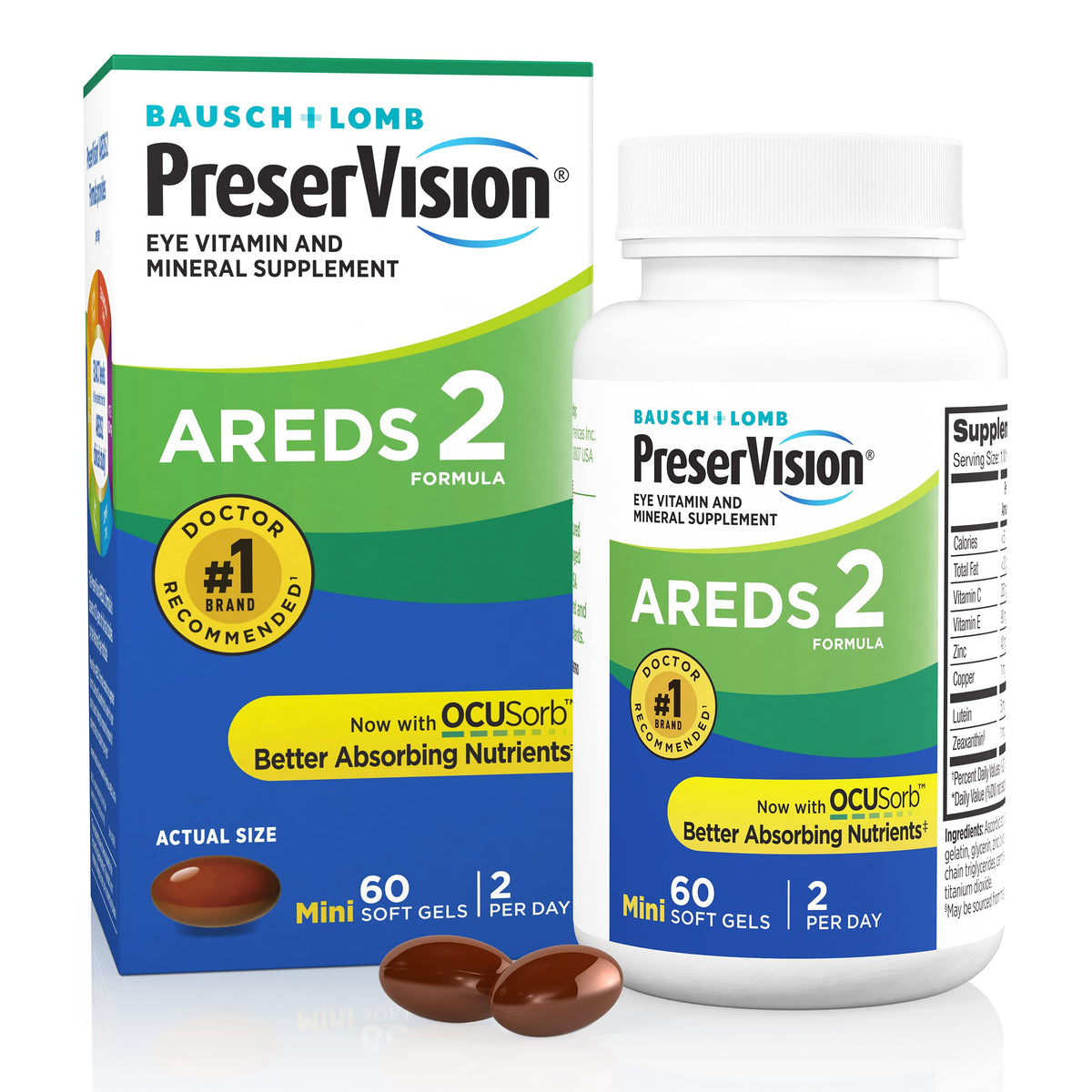 Lutein & Zeaxanthin Eye Vitamins 60 Softgel G446213