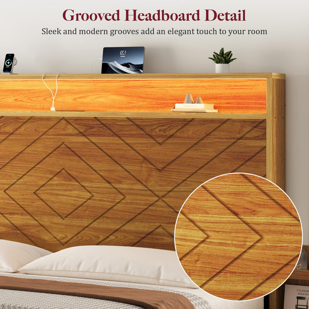 Queen Bed Frame with 4 Drawers L43307