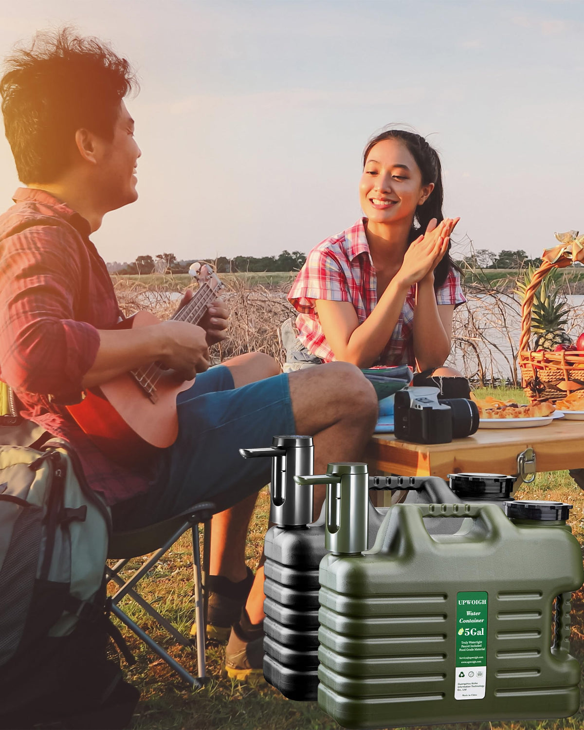 5 Gallon Water Jug with Rechargeable Touch Pump A201853
