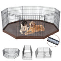 Foldable Metal Dog Playpen 8 Panels 36 Inch T7349