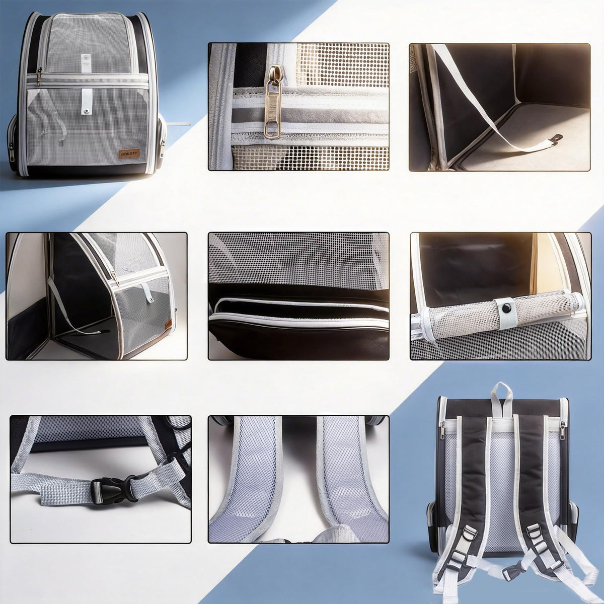 Large Breathable Pet Backpack Z531908