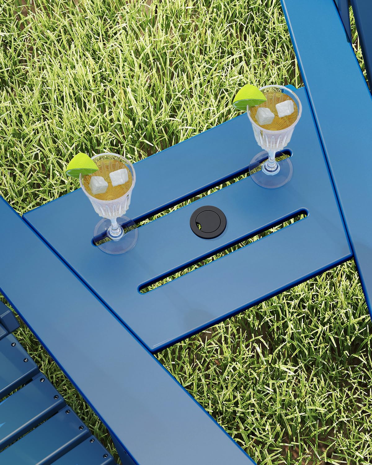 HDPE Plastic Table with Umbrella Hole P410049
