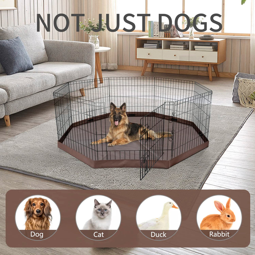 Foldable Metal Dog Playpen 8 Panels 36 Inch T7349