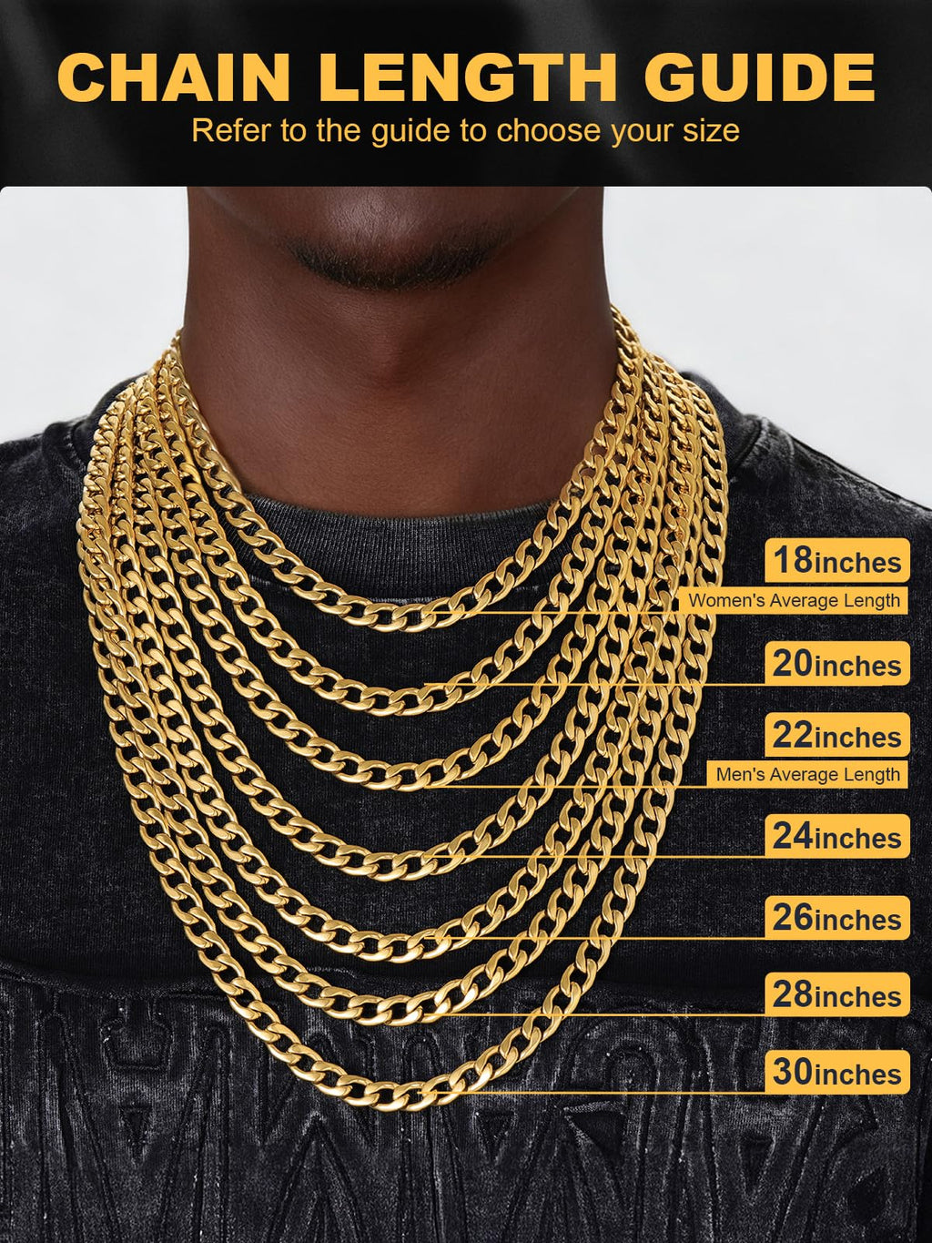 Cuban Link Chain Stainless Steel Necklace Q234