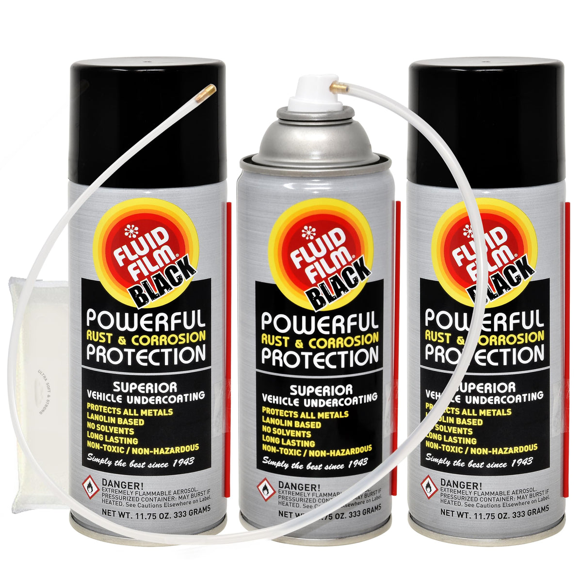 11.75 Oz Black Aerosol Spray Can 3 Pack K336092