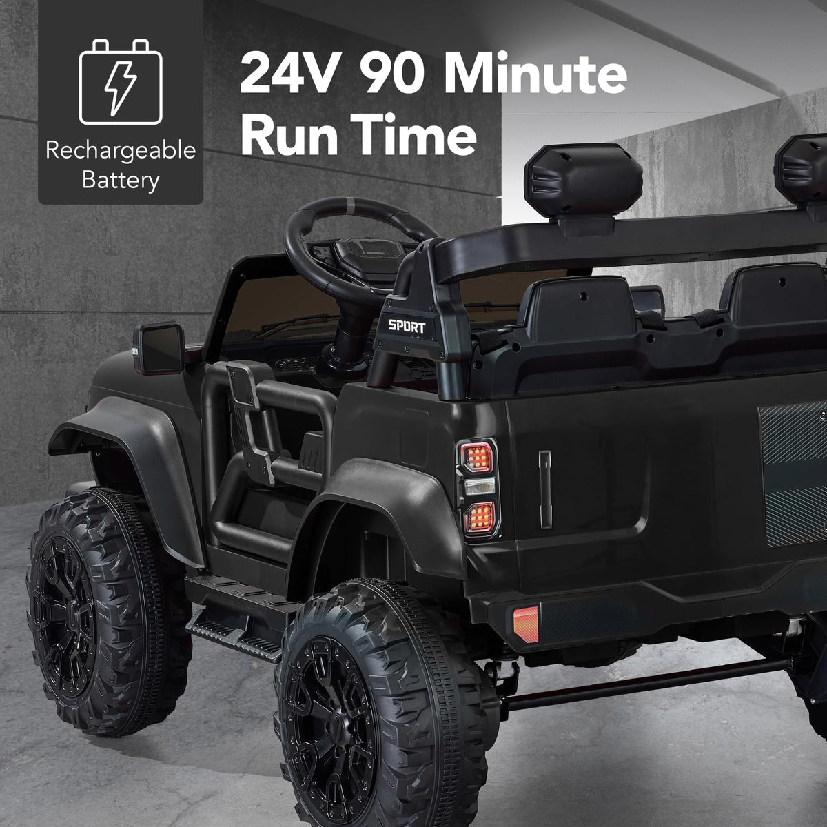 24V 2-Seater Electric Ride On Car Truck X967