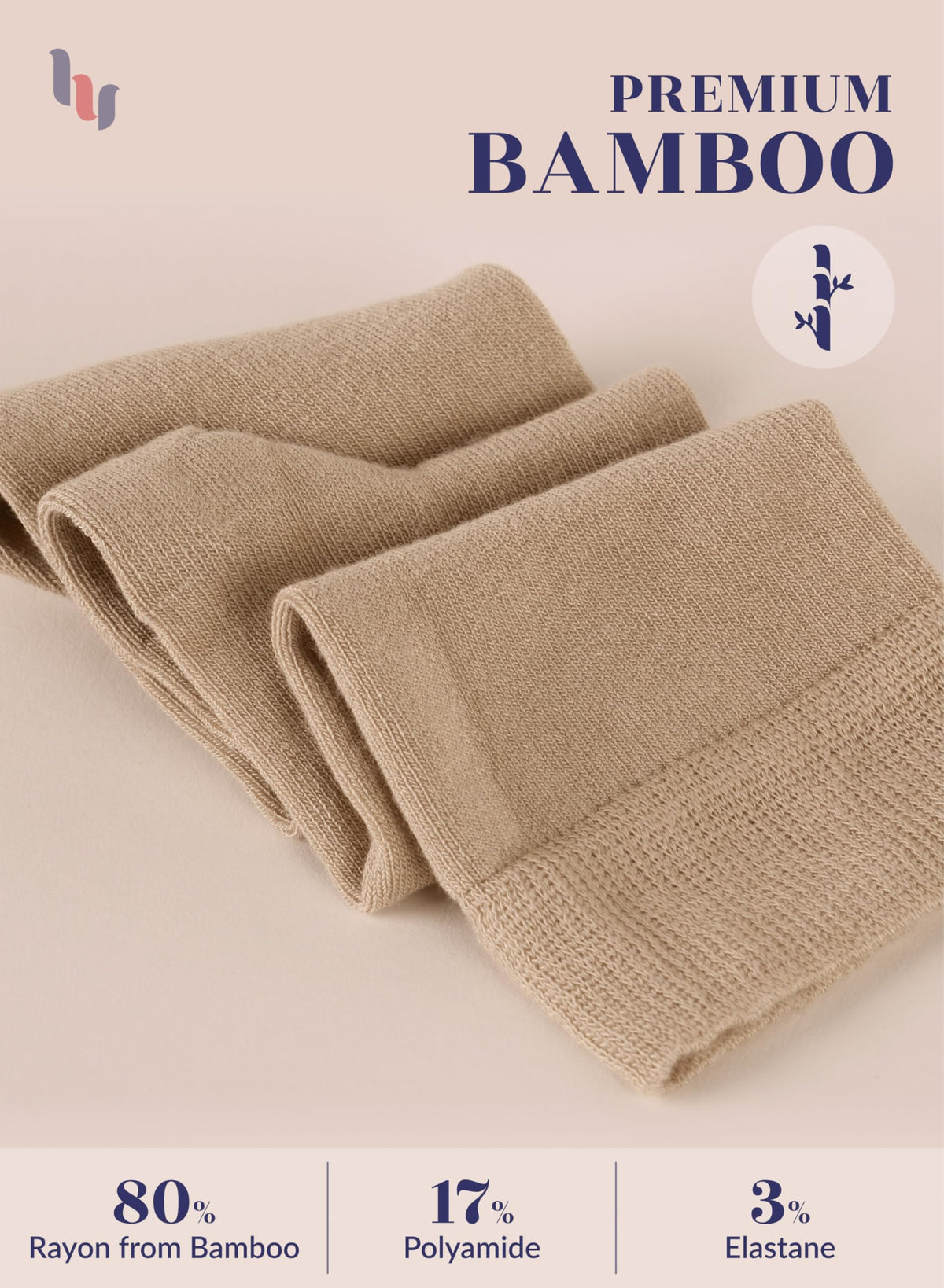 Rayon from Bamboo Knee High Socks 4 Pairs N116