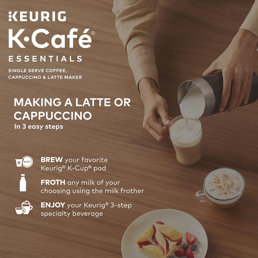 Single Serve Coffee, Latte and Cappuccino Maker, Black O260