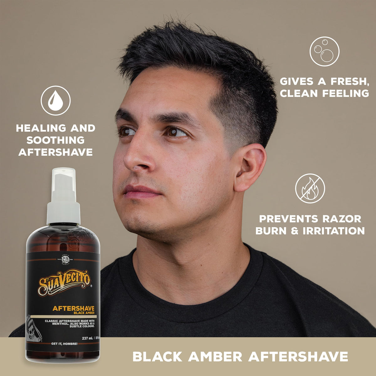 Black Amber Aftershave 8 oz Pump Spray X13196