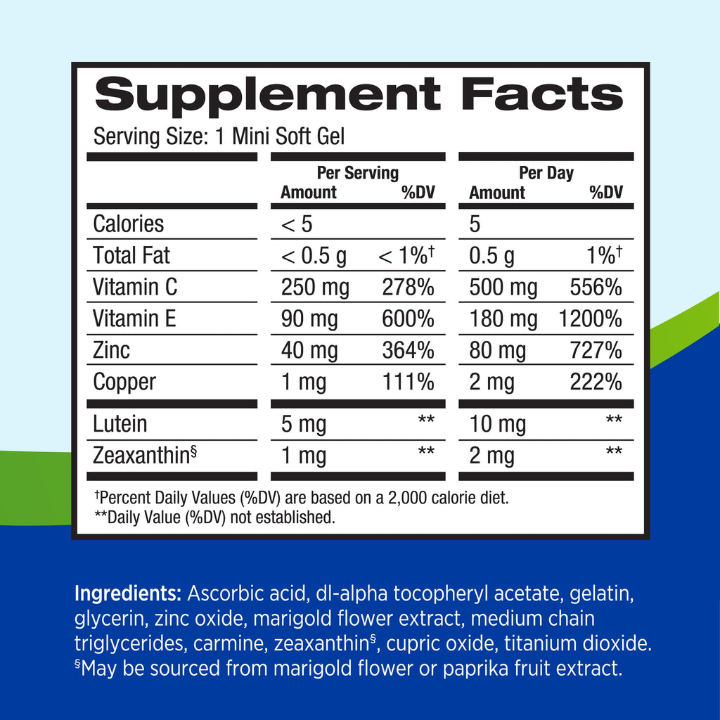 Lutein & Zeaxanthin Eye Vitamins 60 Softgel G446213
