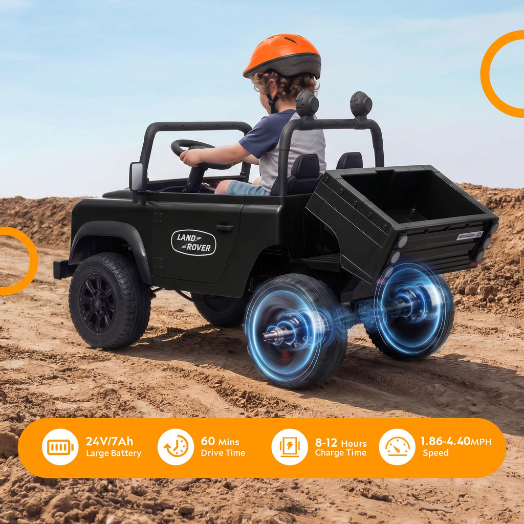 Black 24V Ride On Dump Truck V897054