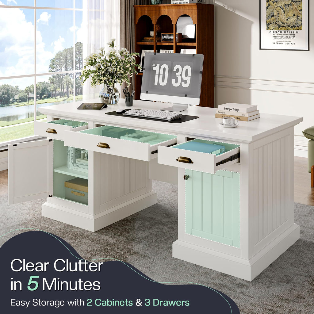 68" Executive Desk Y9867