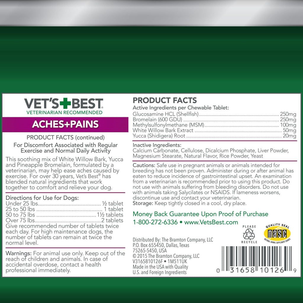 Dog Hip & Joint Support Tablets 150 Count Pack of 2 C96788