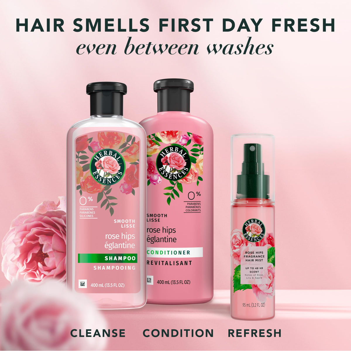 Rose Scent Hair Mist Fragrance Spray 3.2 fl oz C975