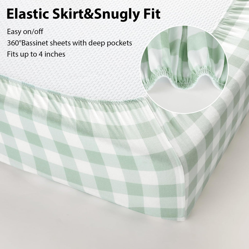 Fitted Bassinet Sheets 33”x20” 3-Pack I3885