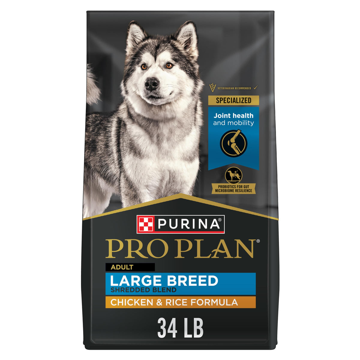 Chicken & Rice Large Breed Dry Dog Food 34 lb Bag C9331
