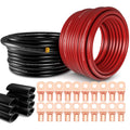 1/0 Gauge Battery Cable Kit 40ft Red/Black CCA Wire P348